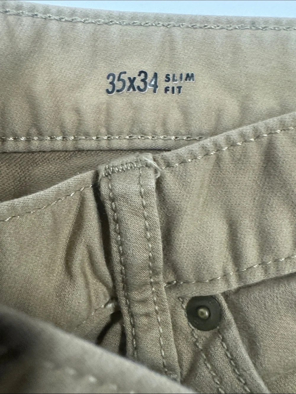 Banana Republic Slim Fit Travel Jeans in Tan 35x34
